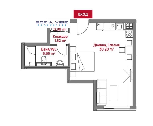 For Sale  Studio Sofia , Manastirski livadi , 51 sq.m | 25974654 - image [10]