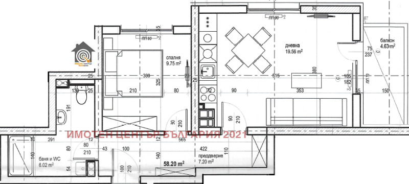 Satılık  1 yatak odası Sofia , Studentski grad , 70 metrekare | 64389606 - görüntü [3]