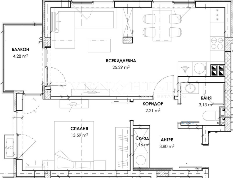 Продава 2-СТАЕН, гр. Пловдив, Христо Смирненски, снимка 3 - Aпартаменти - 47862887