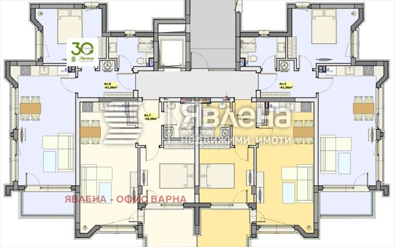 Satılık  1 yatak odası Varna , k.k. Sv.Sv. Konstantin i Elena , 72 metrekare | 43292152 - görüntü [5]
