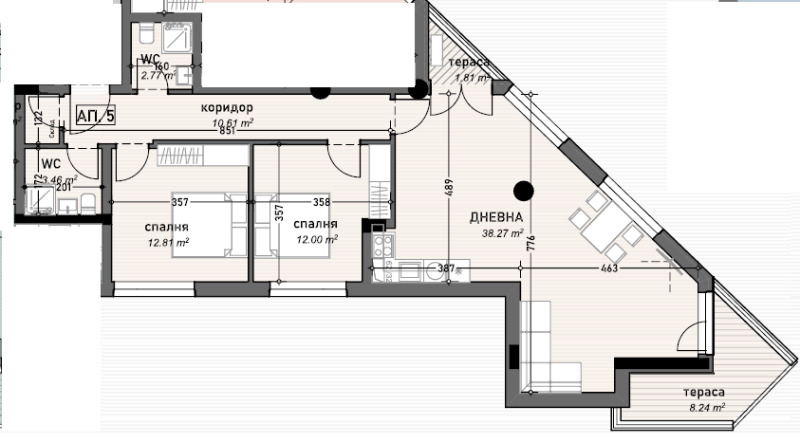 Продава 3-СТАЕН, гр. Стара Загора, Била, снимка 1 - Aпартаменти - 47437428