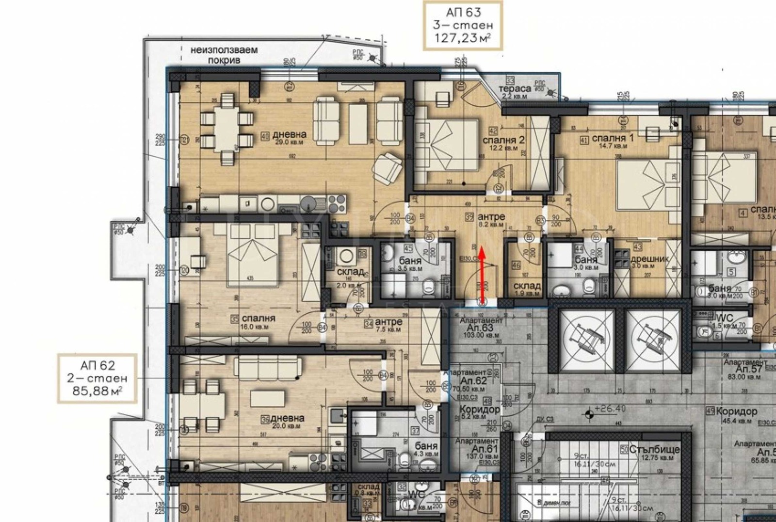 Продава 3-СТАЕН, гр. София, Витоша, снимка 2 - Апартаменти - 55736093