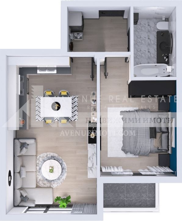 À venda  1 quarto Plovdiv , Iujen , 66 m² | 64922756 - imagem [2]