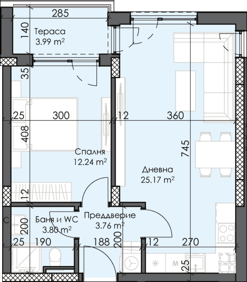 Продава  2-стаен град Пловдив , Тракия , 67 кв.м | 26763304 - изображение [2]