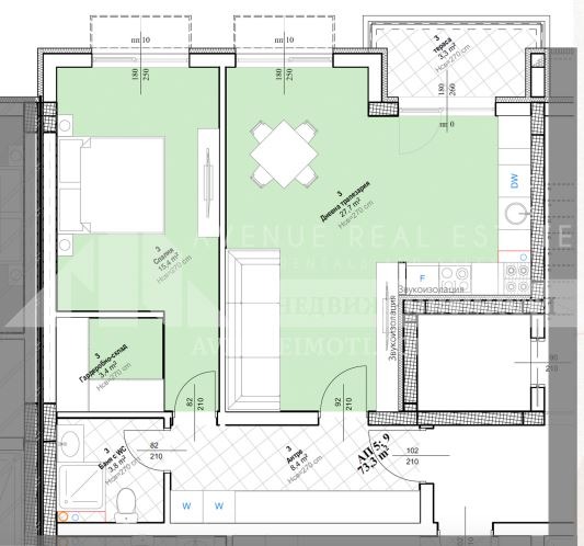 Til salgs  1 soverom Plovdiv , Ostromila , 73 kvm | 40885551 - bilde [3]