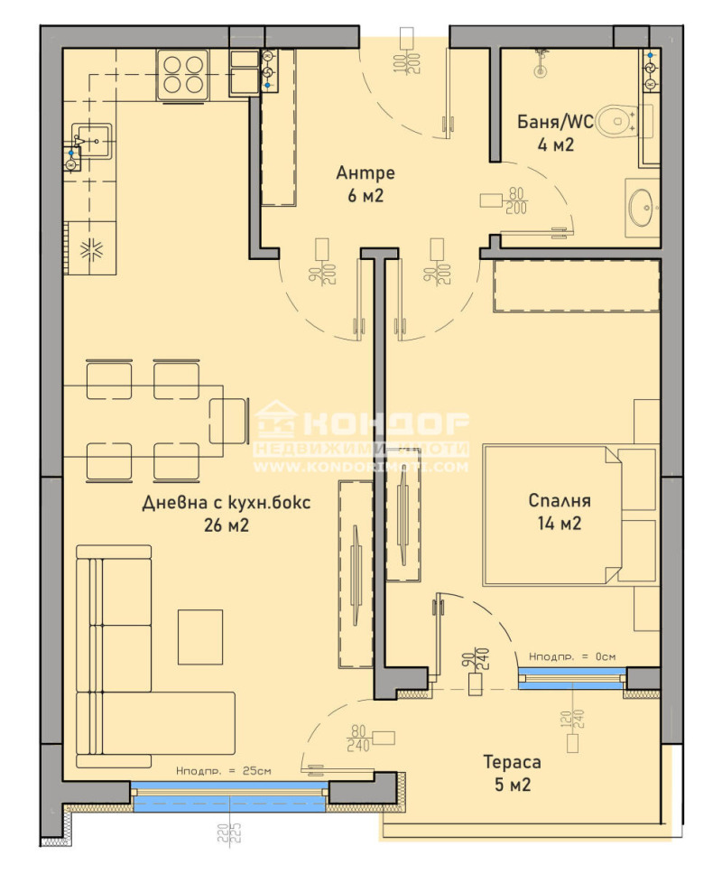Продава 2-СТАЕН, гр. Пловдив, Западен, снимка 2 - Апартаменти - 53334332