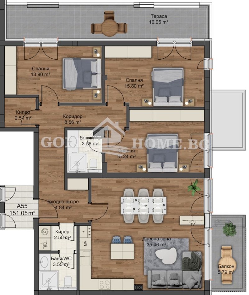Zu verkaufen  2 Schlafzimmer Plowdiw , Ostromila , 167 qm | 38802366 - Bild [4]