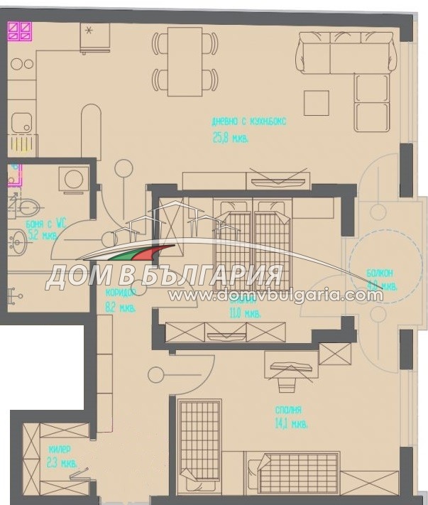 Продава 3-СТАЕН, гр. Варна, Централна поща, снимка 4 - Апартаменти - 54307733