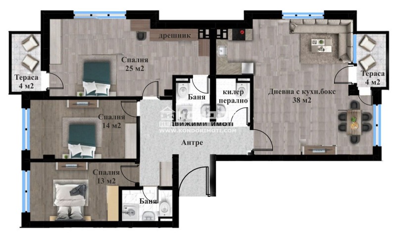 Продава 4-СТАЕН, гр. Пловдив, Остромила, снимка 4 - Апартаменти - 52575525