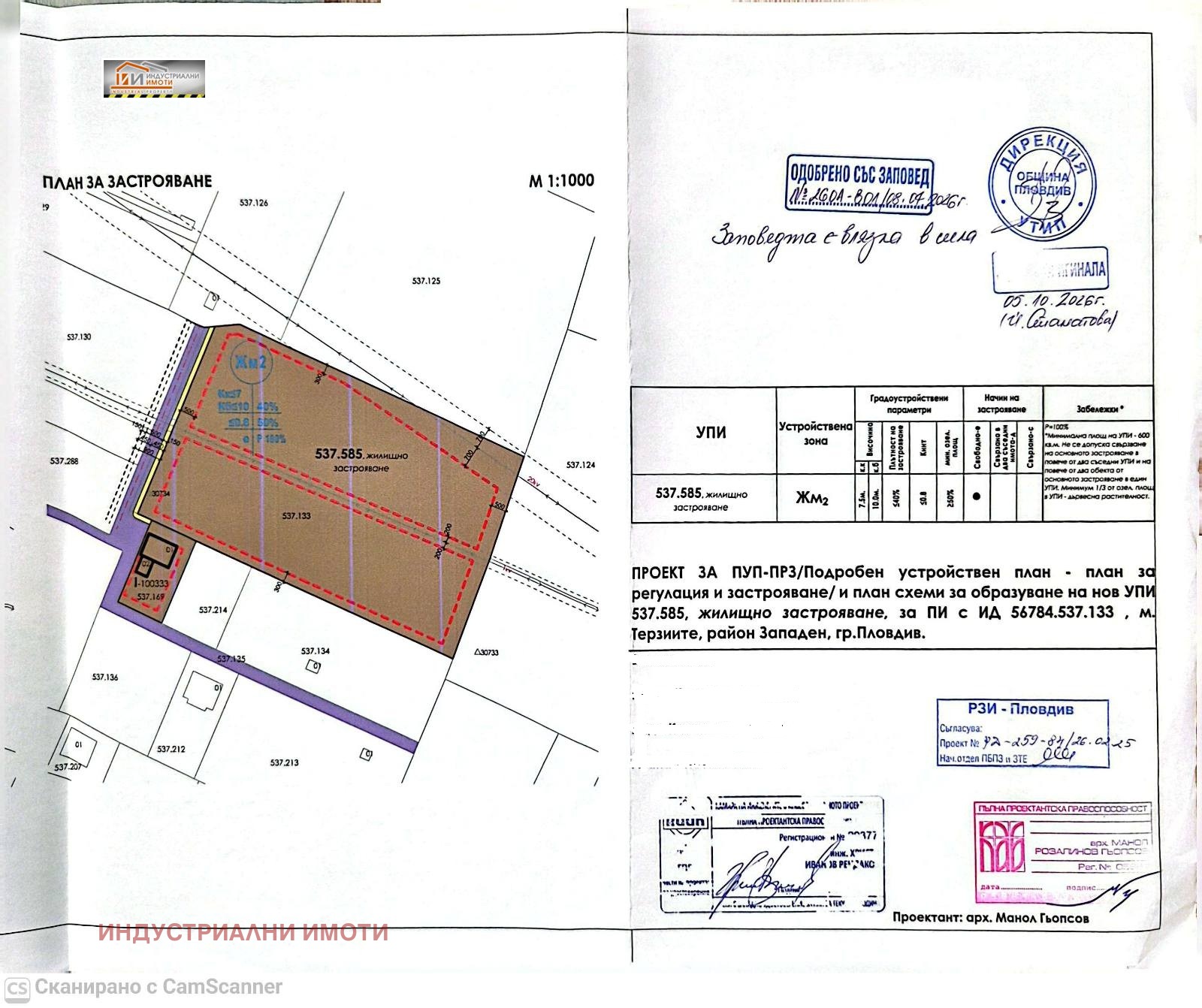 Продава ПАРЦЕЛ, гр. Пловдив, Коматевски възел, снимка 2 - Парцели - 49956412