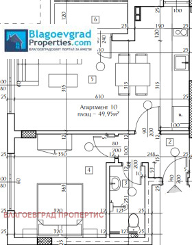 1 chambre Chirok tsentar, Blagoevgrad 1