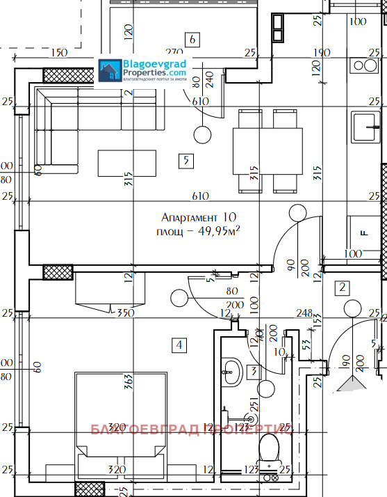 Продава  2-стаен град Благоевград , Широк център , 57 кв.м | 35656312