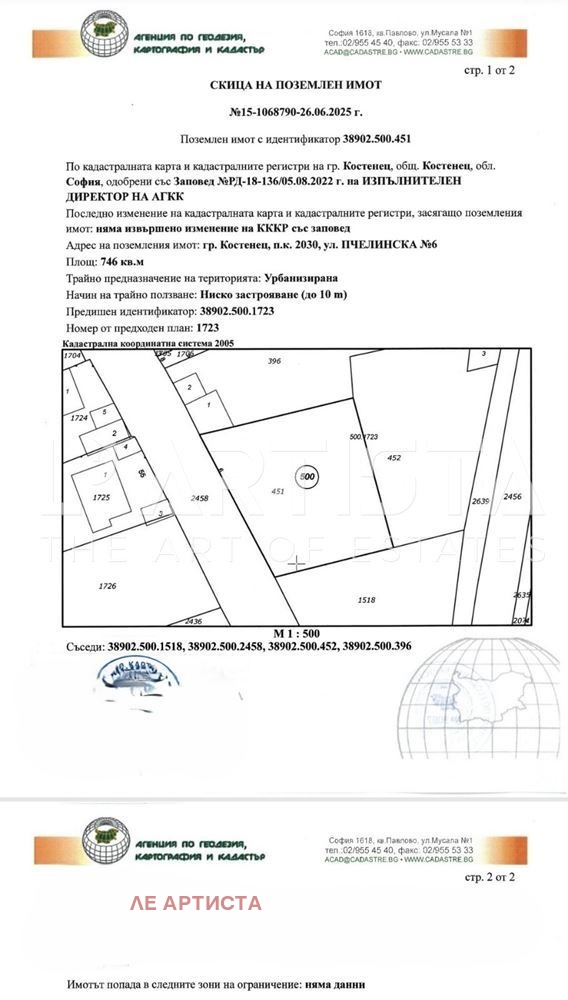 Na prodej  Spiknutí oblast Sofia , Kostenec , 746 m2 | 80689515 - obraz [4]