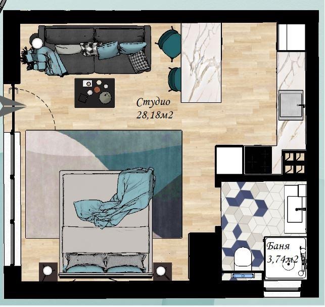 In vendita  Studio regione Burgas , Chernomorets , 40 mq | 95551776 - Immagine [2]