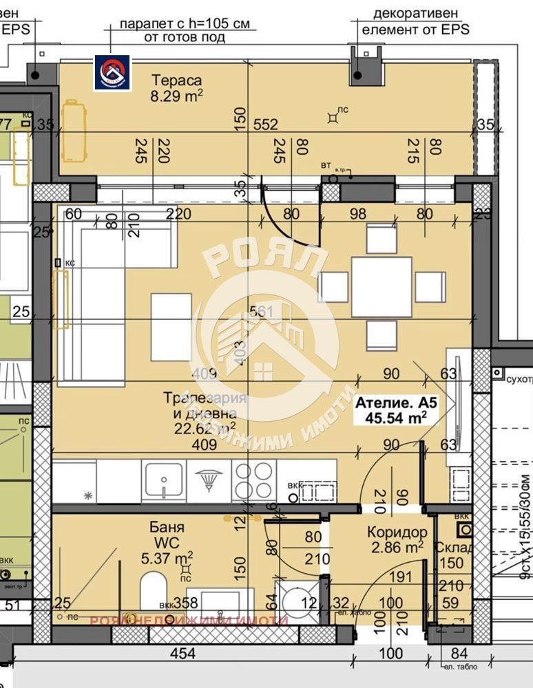 Продава 1-СТАЕН, гр. Пловдив, Остромила, снимка 4 - Апартаменти - 53027138
