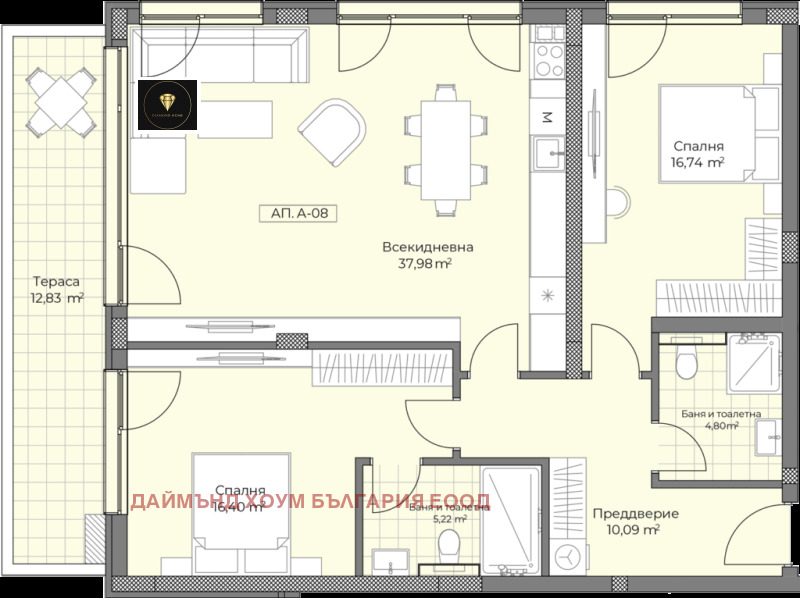 Продава 3-СТАЕН, гр. Пловдив, Остромила, снимка 2 - Aпартаменти - 48363051