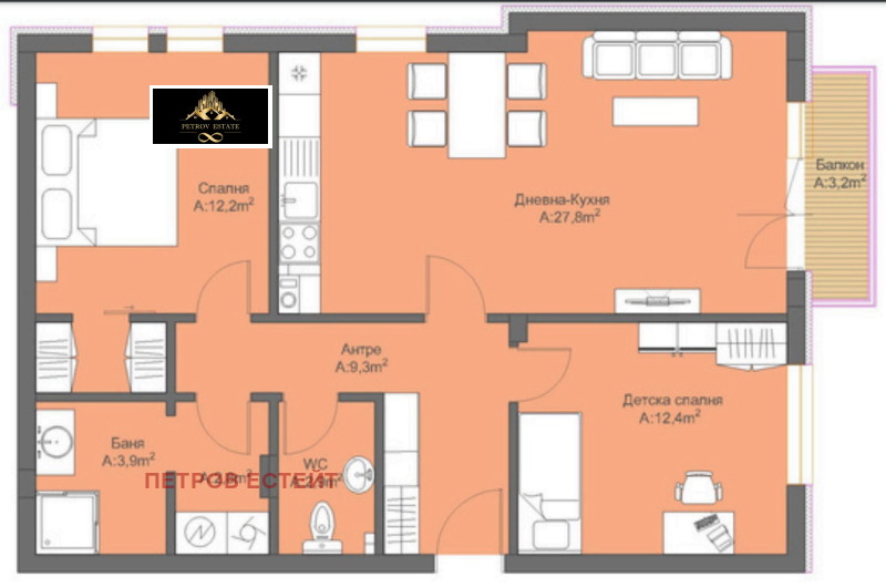 Продава 3-СТАЕН, гр. Велинград, област Пазарджик, снимка 2 - Aпартаменти - 49427069