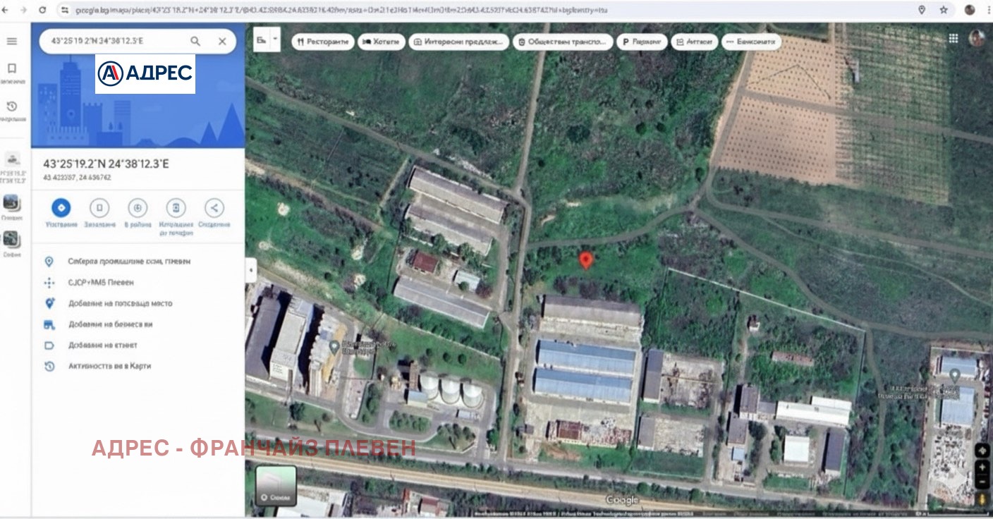 Продава ПАРЦЕЛ, гр. Плевен, Индустриална зона - Изток, снимка 2 - Парцели - 53312292