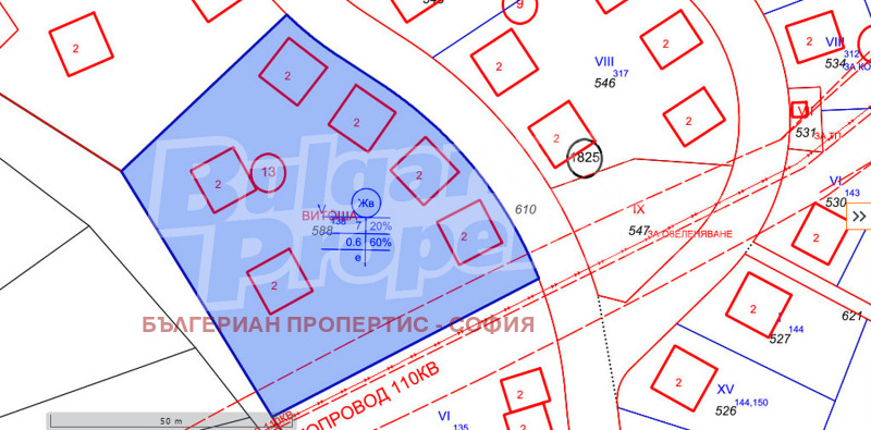 Продава ПАРЦЕЛ в град София, с. Владая - 3919 кв.м / 215 500 € » 421 481.37 лв., БЪЛГЕРИАН ПРОПЕРТИС - СОФИЯ