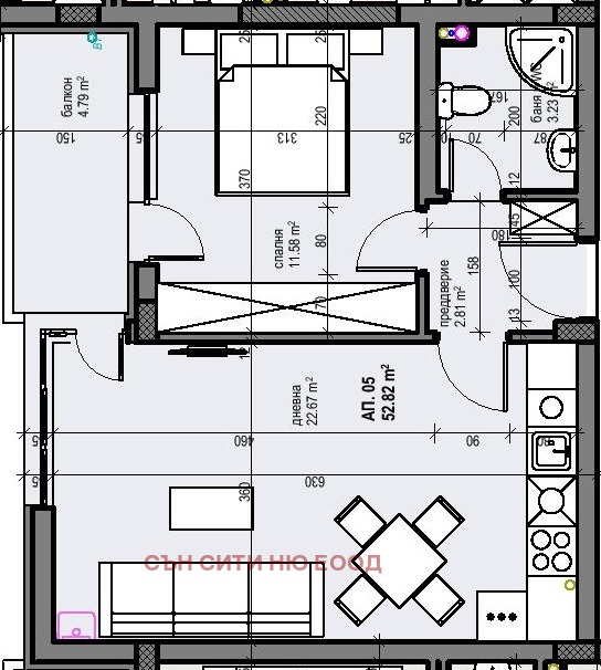 Продава 2-СТАЕН, гр. София, Манастирски ливади, снимка 3 - Aпартаменти - 47774589