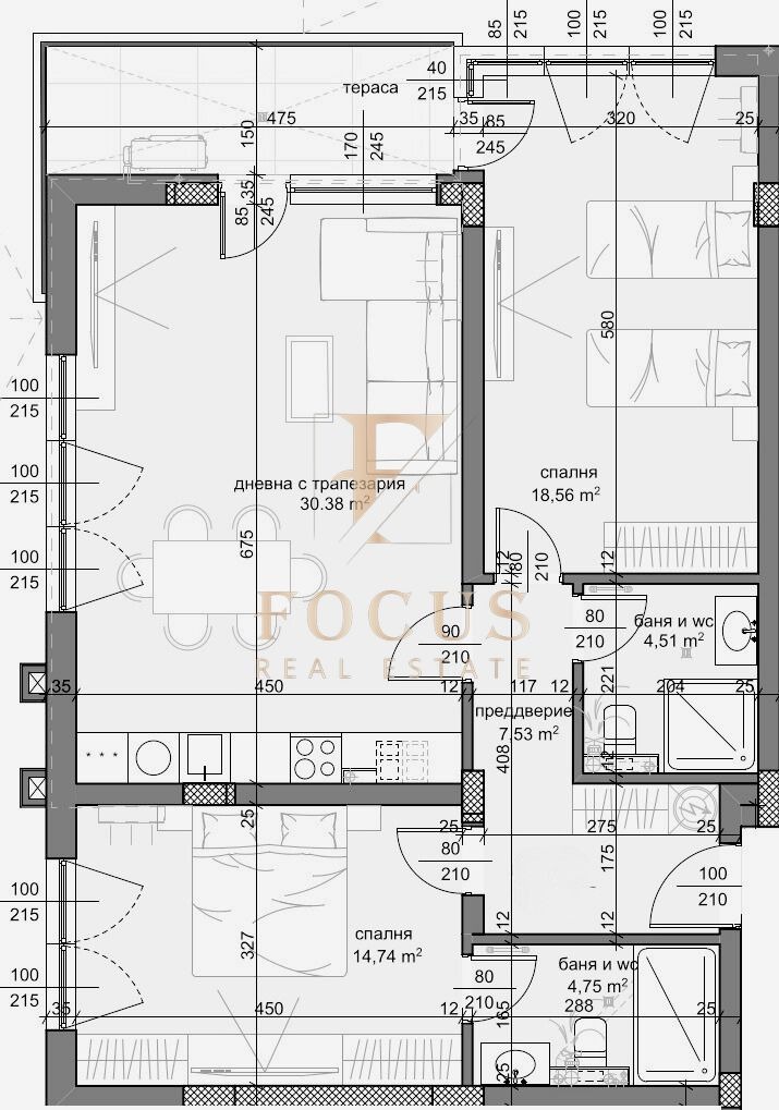 Til salg  2 soveværelser Plovdiv , Trakiya , 125 kvm | 58852351 - billede [2]