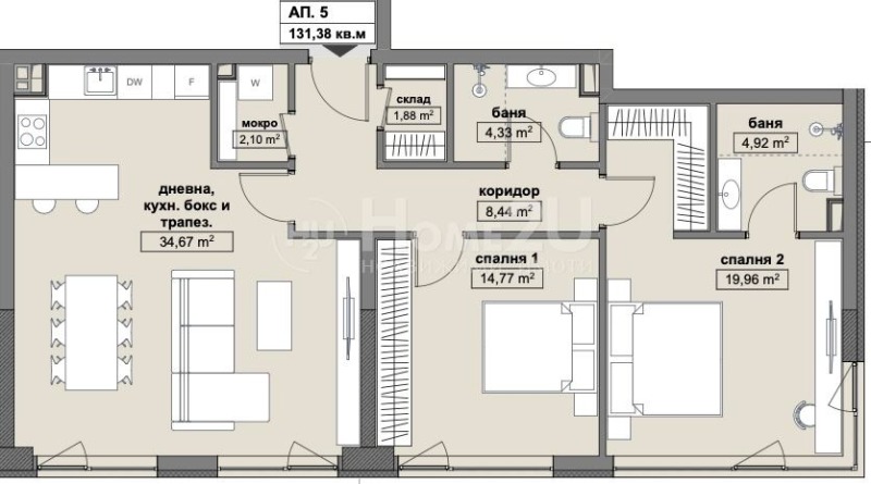 Продава  Многостаен град София , Хаджи Димитър , 133 кв.м | 22902448 - изображение [7]