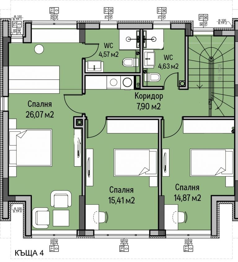 Продава КЪЩА, с. Панчарево, област София-град, снимка 17 - Къщи - 48421463