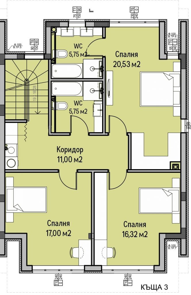 Продава КЪЩА, с. Панчарево, област София-град, снимка 14 - Къщи - 48421463