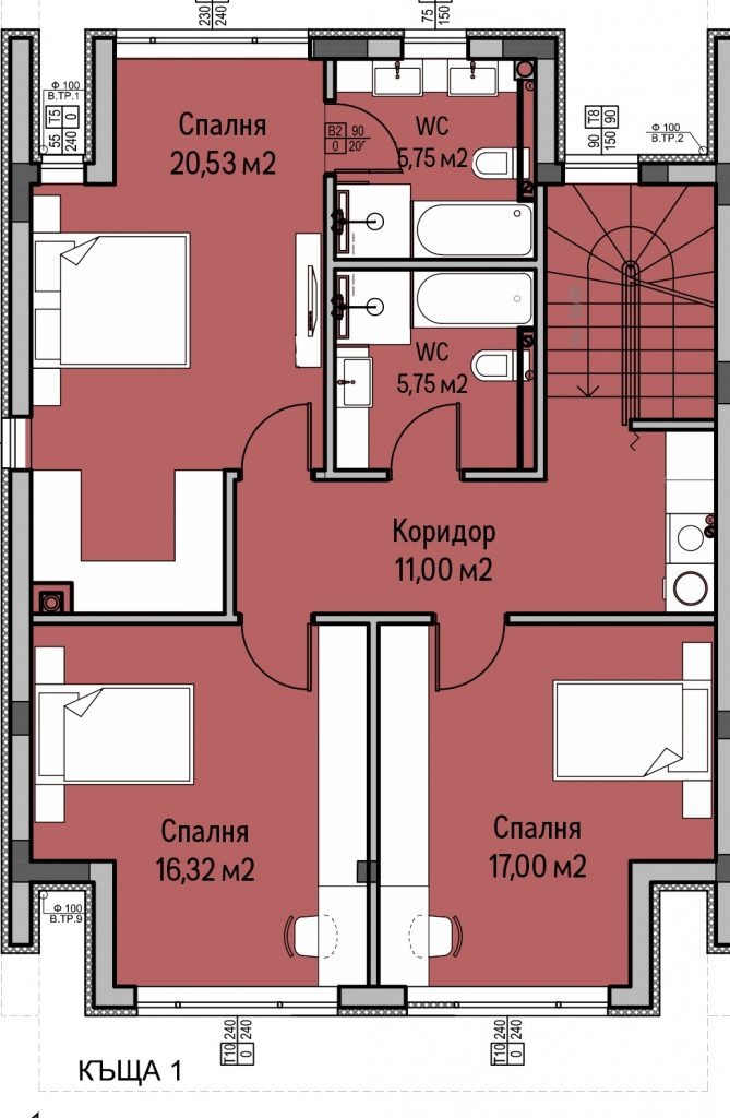 Продава КЪЩА, с. Панчарево, област София-град, снимка 8 - Къщи - 48421463