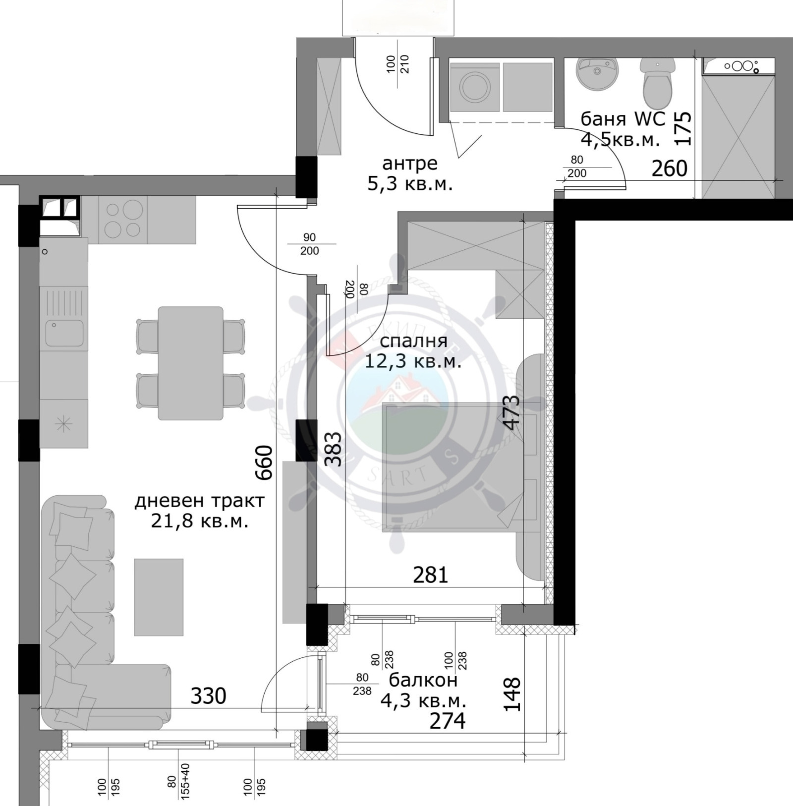 Продава 2-СТАЕН, гр. Варна, Владислав Варненчик 1, снимка 3 - Апартаменти - 55180125