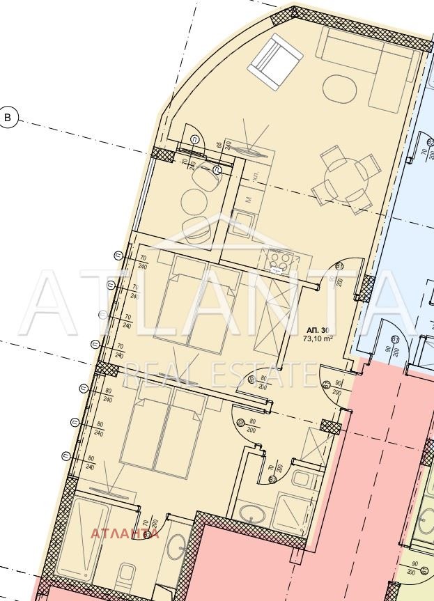 Eladó  2 hálószobás Varna , k.k. Sv.Sv. Konstantin i Elena , 84 négyzetméter | 91338642 - kép [3]