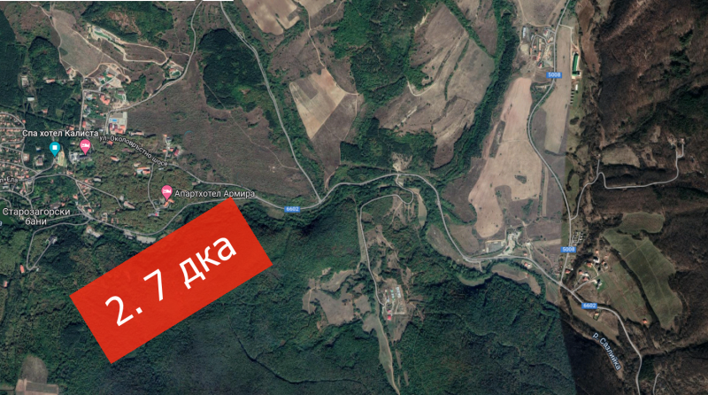 Продава ПАРЦЕЛ, с. Старозагорски бани, област Стара Загора, снимка 1 - Парцели - 39187147