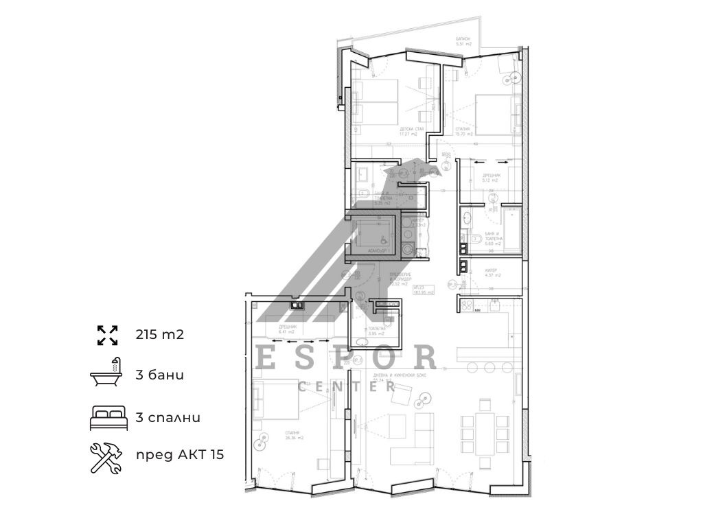 Продава МНОГОСТАЕН, гр. София, Манастирски ливади, снимка 17 - Апартаменти - 54063001