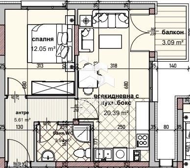 Eladó  1 hálószoba Varna , Vladislav Varnencsik 1 , 64 négyzetméter | 95609629 - kép [2]