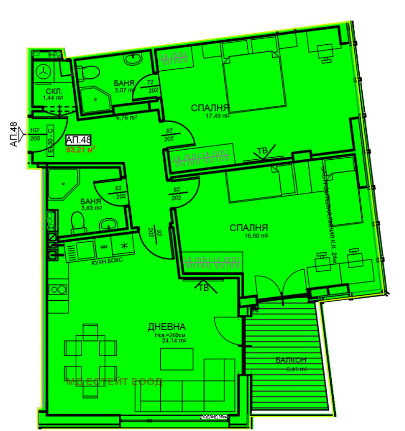 Продава 3-СТАЕН, гр. София, Център, снимка 2 - Апартаменти - 53018570