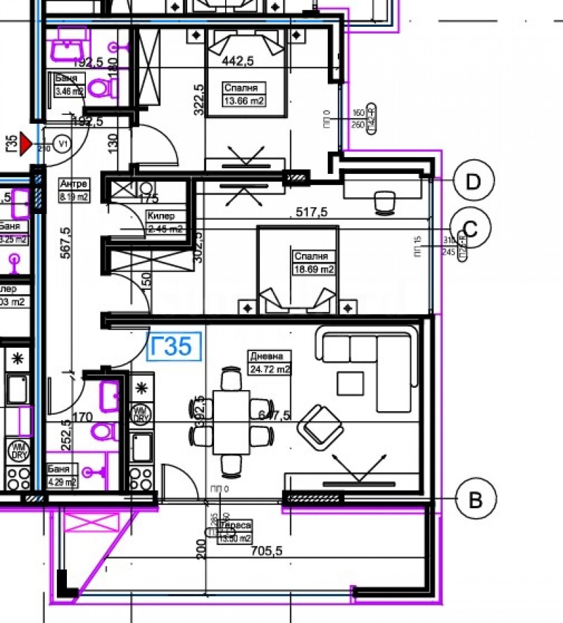 Na prodej  2 ložnice Sofia , Krastova vada , 115 m2 | 16109757 - obraz [3]
