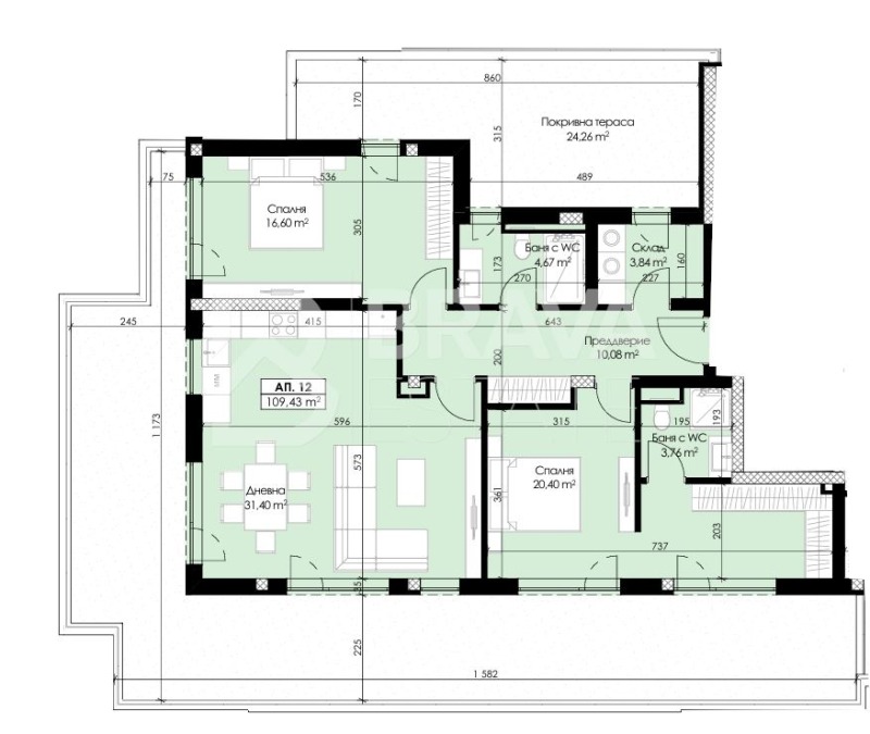 Продава 3-СТАЕН, гр. Пловдив, Христо Смирненски, снимка 4 - Апартаменти - 52562260