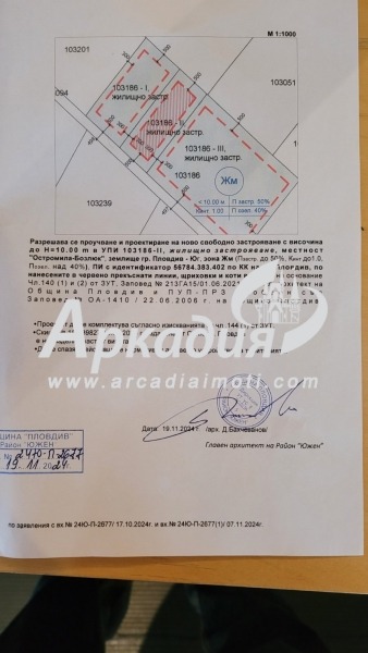 Продава ПАРЦЕЛ, гр. Пловдив, Въстанически, снимка 1 - Парцели - 48866958