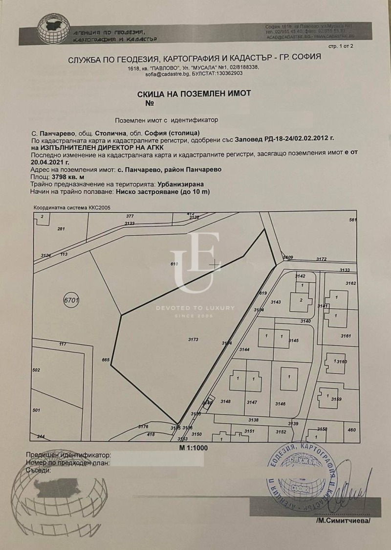 Продава ПАРЦЕЛ, гр. София, м-т Камбаните