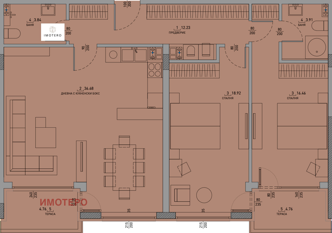 Продава 3-СТАЕН, гр. София, Малинова долина, снимка 2 - Апартаменти - 55120846