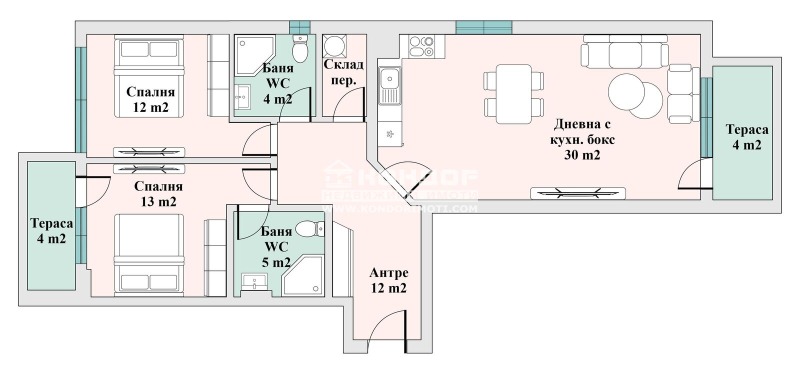 Продава 3-СТАЕН, гр. Пловдив, Тракия, снимка 2 - Aпартаменти - 45408943