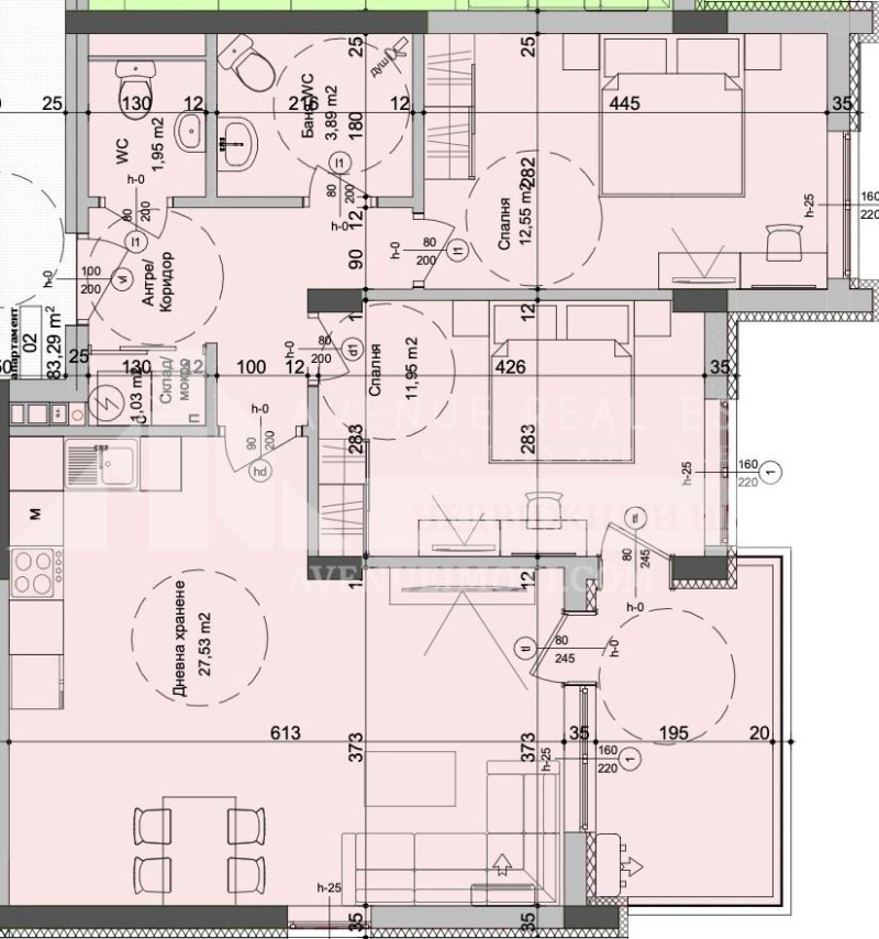 Продава  3-стаен град Бургас , Славейков , 95 кв.м | 17563200 - изображение [3]