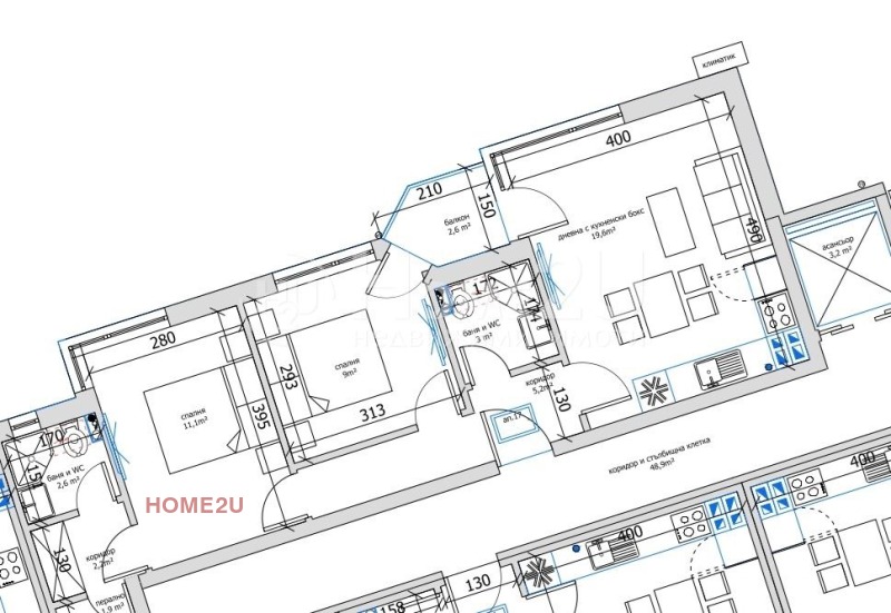 Na prodej  2 ložnice Varna , m-t Pčelina , 69 m2 | 38029653 - obraz [3]