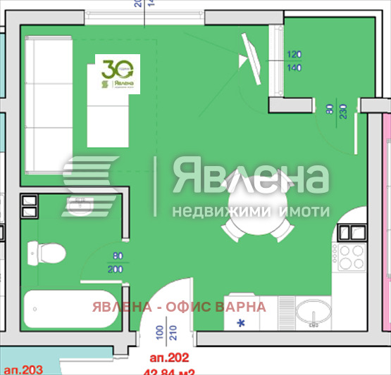 Продава 1-СТАЕН, гр. Бяла, област Варна, снимка 3 - Апартаменти - 53688027