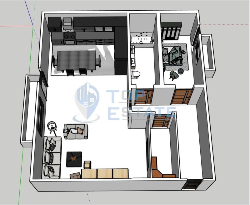Продава 2-СТАЕН в град Велико Търново, Бузлуджа - 104 кв.м / 135 200 € » 264 428.22 лв., ТОП ЕСТЕЙТ