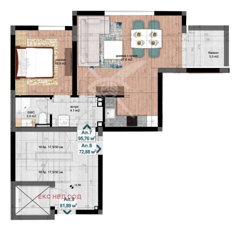 De vânzare  1 dormitor Plovdiv , Cârșiiaca , 114 mp | 46803573