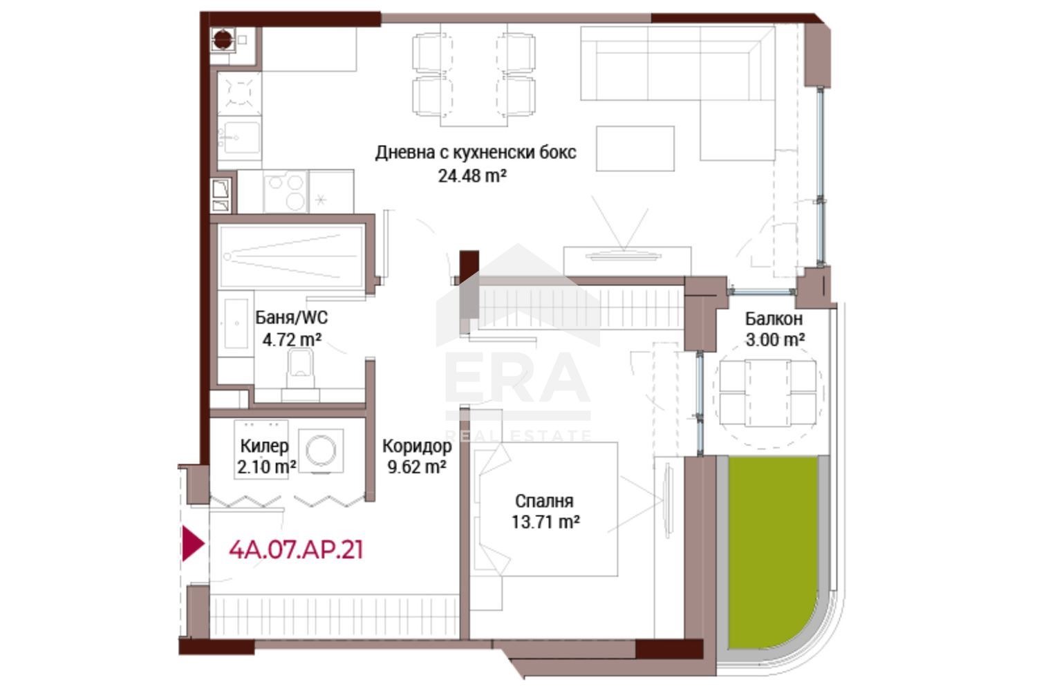 Продава 2-СТАЕН, гр. София, Кръстова вада, снимка 6 - Апартаменти - 55885026