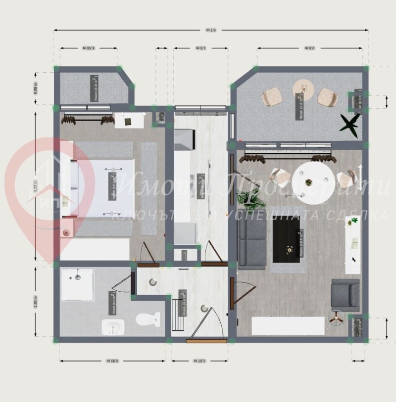 Продава 2-СТАЕН, гр. София, Иван Вазов, снимка 3 - Aпартаменти - 47303645