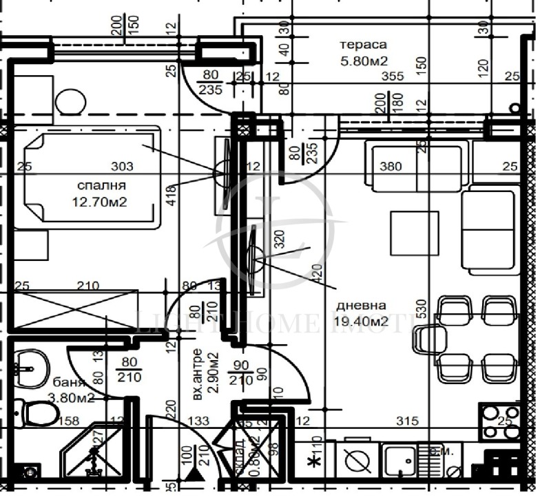 De vânzare  1 dormitor Plovdiv , Belomorsci , 59 mp | 10847597 - imagine [5]