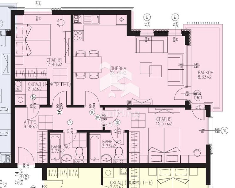 Продава 3-СТАЕН, гр. София, Драгалевци, снимка 3 - Aпартаменти - 49218644